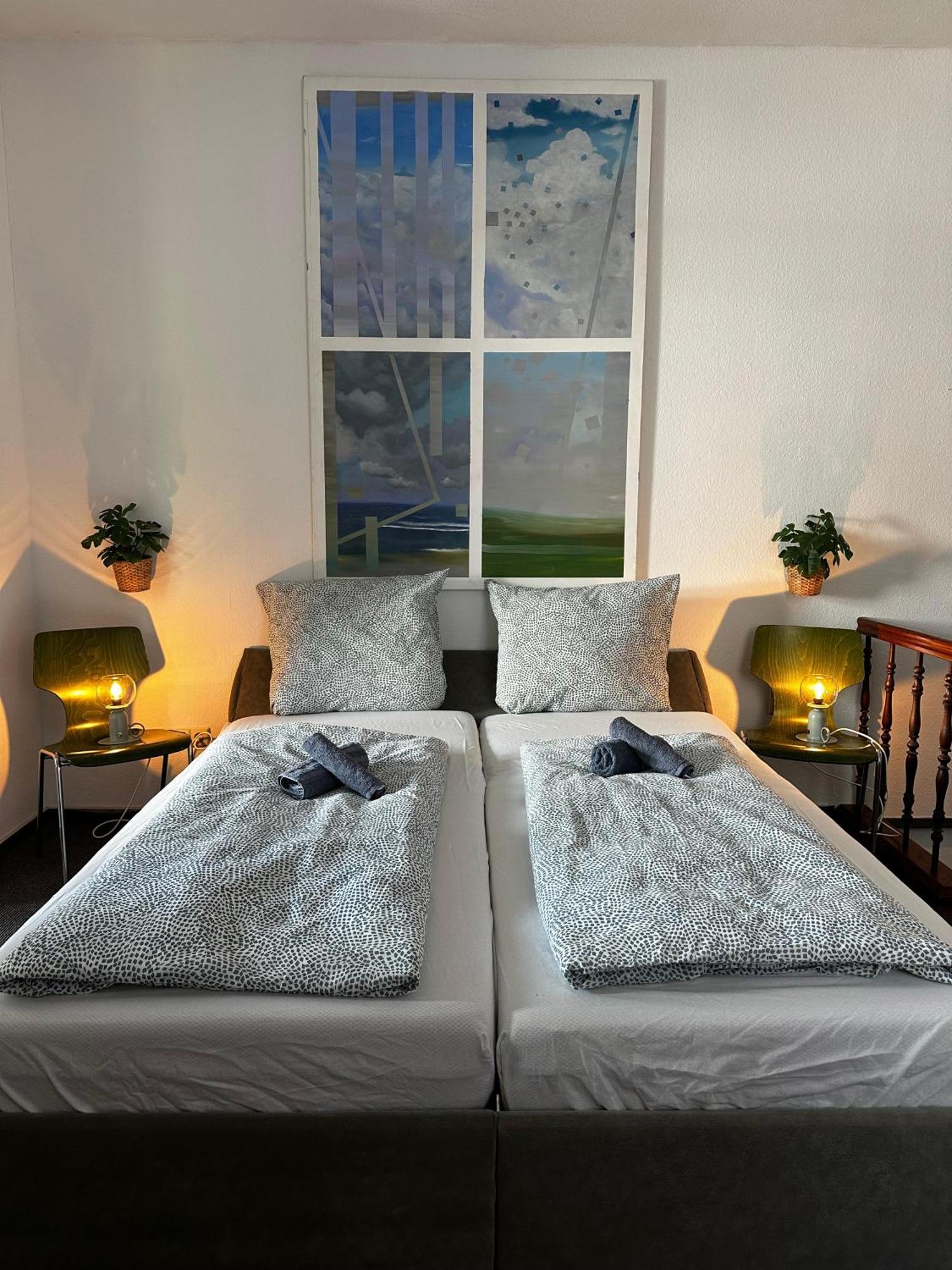 Maisonettewohnung Im Loft Stil Mit Wunderschoener Terrasse Karlsruhe Bagian luar foto